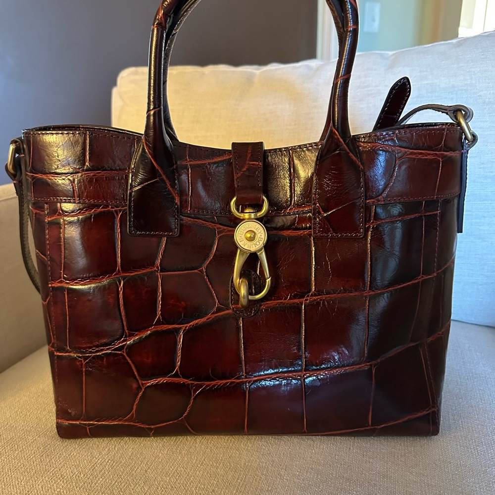 Dooney & Bourke Large Amelie Croc embossed Tote